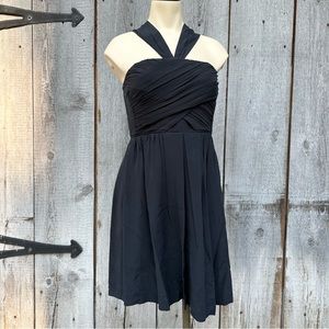 Madewell Black Silk Mini Dress